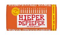 Chocolade Tony&apos;s Chocolonely reep 180gr melk karamel zeezout "Hieper de pieper"