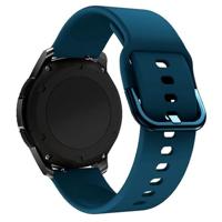 By Qubix - Compatible met Garmin Vivoactive 4 - Vivoactive 4L - Siliconen sportband - Zee blauw - Compatible Garmin bandje - Bandbreedte: 22mm