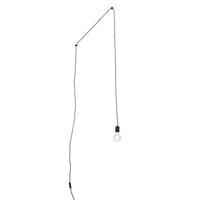 QAZQA - Design hanglamp zwart 1-lichts met stekker - Cavalux | Slaapkamer - Staal Langwerpig - E27 Geschikt voor LED - Max. 1 x 40 Watt