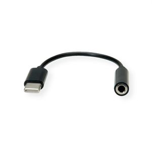 VALUE 12.99.3214 audio kabel 0,13 m 3.5mm USB Zwart