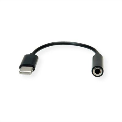 VALUE 12.99.3214 audio kabel 0,13 m 3.5mm USB Zwart