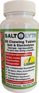 Saltolyte Kauwtabletten 60 stuks citroen