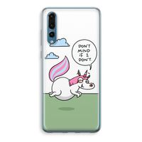 Unicorn: Huawei P20 Pro Transparant Hoesje