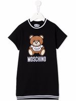 Moschino Kids robe à imprimé Teddy Bear - Noir