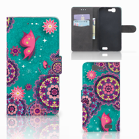 Huawei Ascend G7 Hoesje Cirkels en Vlinders