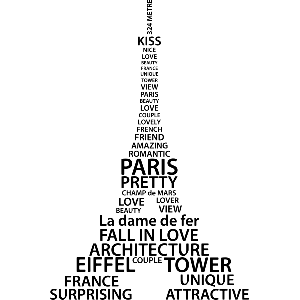 Eiffeltoren - Muursticker