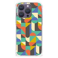 iPhone 15 Pro Doorzichtige Silicone Hoesje Funky Retro