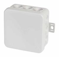 f-tronic 7340139 Aftakkast voor vochtige ruimtes, IP54, 75x75x40mm, grijs, E125, inhoud: 10, stuks