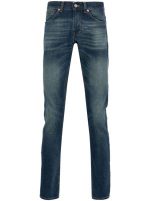 DONDUP Jeans met logoprint - Blauw