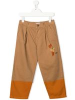 Bobo Choses pantalon droit à imprimé graphique - Marron - thumbnail