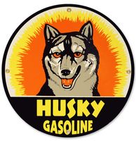 Husky Gasoline Emaille Bord 12" / 30 cm - thumbnail