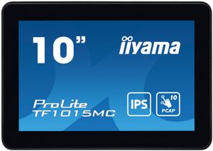 Iiyama ProLite TF1015MC-B3 Touchscreen monitor Energielabel: C (A - G) 25.7 cm (10.1 inch) 1280 x 800 Pixel 16:10 29 ms HDMI, DisplayPort, VGA, Audio-Line-out,