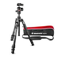 Manfrotto Befree Advanced met hendelvergrendeling, draagbare en compacte balhoofdstatiefset voor op reis, aluminium statief voor DSLR-reflexcamera's, spiegelloos, fotoaccessoires