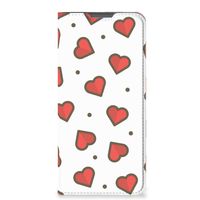 Motorola Moto E32 | Moto E32s Hoesje met Magneet Hearts