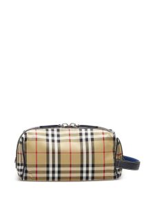 Burberry Pre-Owned pochette zippée à motif House Check - Tons neutres