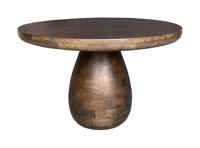 Brix Salontafel Troy Mangohout - Bruin - Rond - thumbnail