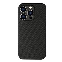 iPhone 15 Pro Max Hybrid Case - Koolstofvezel - Zwart