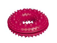 Nobby Rubber Snackring met Spikes, 10,5 cm, Rood