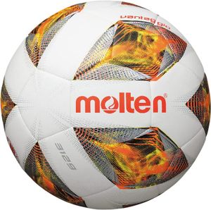 Molten Voetbal S-light wit oranje zilver 290gr F5A3129-O