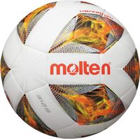 Molten Voetbal S-light wit oranje zilver 290gr F5A3129-O - thumbnail