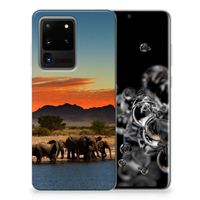 Samsung Galaxy S20 Ultra TPU Hoesje Olifanten - thumbnail