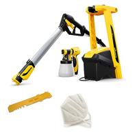 WAGNER W 950 FLEXiO verfspuitsysteem voor muur/latexverven, lakken & houtbeschermingsmiddelen/beits binnenshuis, 15 m²-5 min, reservoir 800 ml, 630 W, slang 3,5 m