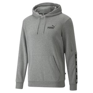 PUMA Essentials+ Tape Hoodie Grijs Zwart