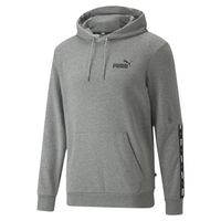 PUMA Essentials+ Tape Hoodie Grijs Zwart - thumbnail