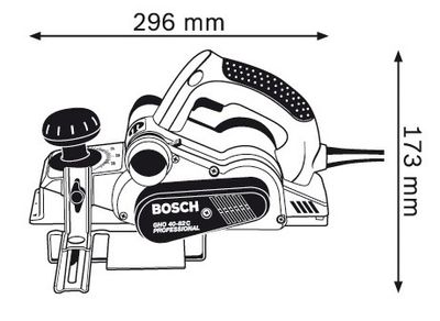 Bosch Professional GHO 40-82 C Elektrische schaafmachine Incl. koffer Schaafbreedte: 82 mm 850 W Felsdiepte (max.): 24 mm