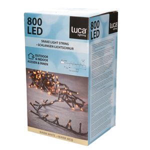 Clusterverlichting 800 warm witte lampjes met afstandsbediening 16 m