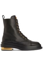 Giuseppe Zanotti bottines Chelsey à lacets - Noir - thumbnail