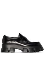 Prada mocassins Monolith en cuir - Noir