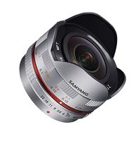Samyang 7,5/3,5 lens Fisheye APS-C MFT handmatige focus fotolens, supergroothoeklens zilver