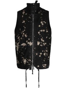 Boris Bidjan Saberi gilet à motif camouflage - Noir