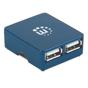 Manhattan 160605 interface hub USB 3.2 Gen 1 (3.1 Gen 1) Type-A 480 Mbit/s Zwart