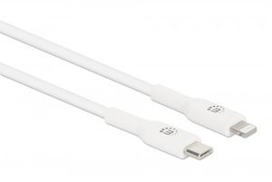 Manhattan USB-kabel USB-C stekker, Apple Lightning stekker 0.50 m Wit 394505