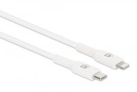 Manhattan USB-kabel USB-C stekker, Apple Lightning stekker 0.50 m Wit 394505 - thumbnail