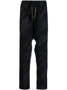 Maharishi pantalon de jogging 4519 Camo Shinobi en coton biologique - Noir