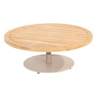 4SO Volta koffie tafel 80 cm rond teak frame latte - thumbnail