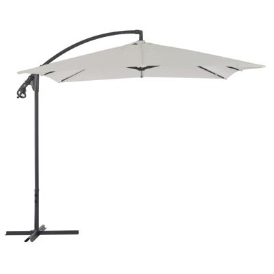 vidaXL Zweefparasol met stalen paal 250x250 cm zand vidaXL Zweefparasol met stalen paal 250x250 cm zand