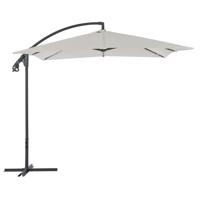 vidaXL Zweefparasol met stalen paal 250x250 cm zand
