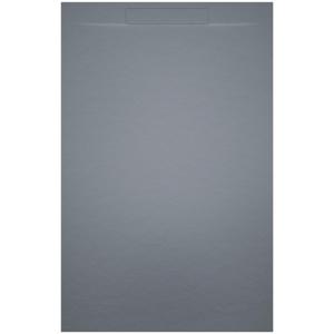 Riho Isola Douchevloer 90x90x3cm Kunstmarmer Leisteen structuur mat cement grijs D007011090