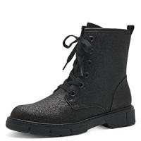 Marco Tozzi Dames 2-25282-41 Veterboot, Black Glitter, 37 EU, Black Glitter, 37 EU