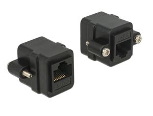 Delock 85124 Adapter RJ45-aansluiting > RJ45-aansluiting paneelmontage Cat.6 UTP