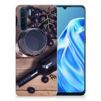 OPPO A91 Siliconen Case Wijn - thumbnail