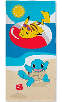 Pokemon strandlaken Pikachu en Squirtle 70 x 140 cm