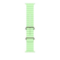 Apple Watch Band - Ocean Band - 49 mm - Neongroen - One Size