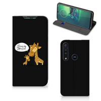 Motorola G8 Plus Magnet Case Giraffe - thumbnail