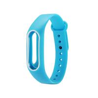 By Qubix - Compatible met Xiaomi Mi band 2 DUO COLOR bandje voor CA0600B - Blauw - Compatible Xiaomi bandje