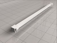 Wiesbaden Thinline stabilistatiestang 120 cm wit mat - thumbnail